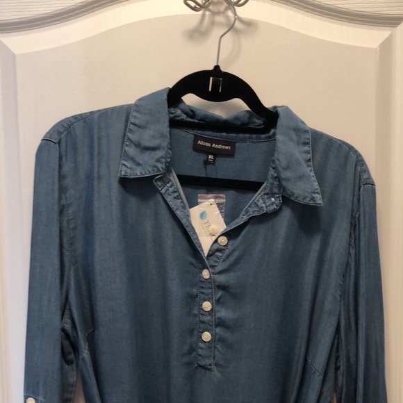 Alison Andrews belted jean dress - Picture 2 of 4